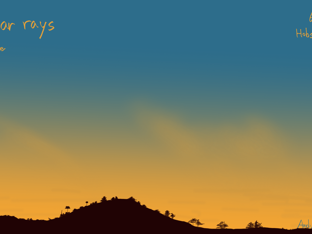 Crepuscular rays before&nbsp;Sunrise